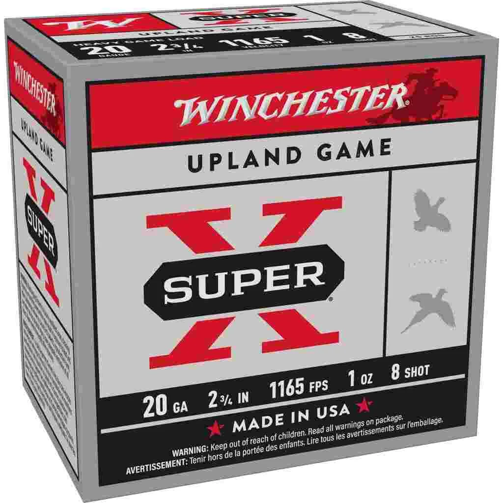 The Ultimate Firearm Destination in Louisiana - near Alexandria LA Winchester Super-X Heavy Game Shotshells 20 ga 2-3/4" 1 oz 1165 fps #8 25/ct