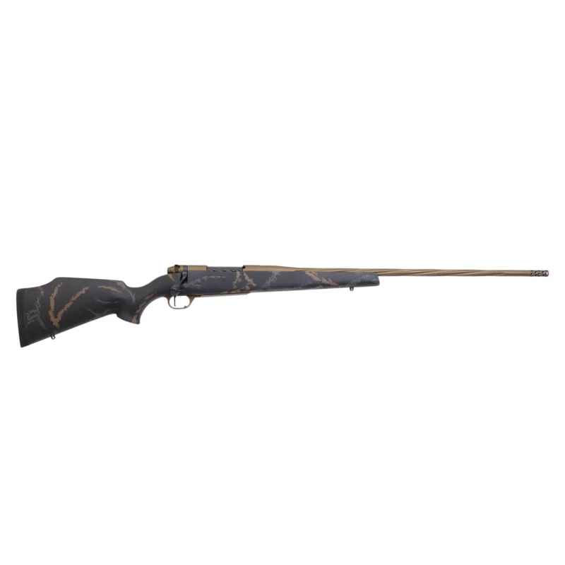 The Ultimate Firearm Destination in Louisiana - near Alexandria LA Weatherby MK V Weathermark Limited Rifle 6.5 Creedmoor Mag 4rd Capacity 24" Fluted Barrel Black/Gray/Bronze Stock
