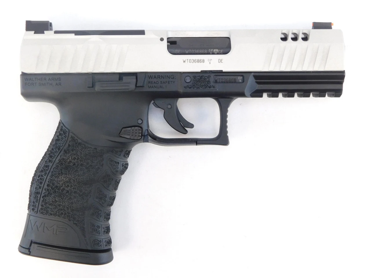 WALTHER WMP SILVER HGA 22 WMR 5IN BBL AS BLK FRAME SILVER SLIDE 15RD
